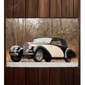Металлическая табличка Bugatti Type 57C Drophead Coupe